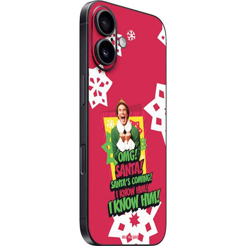 Elf OMG Santas Coming iPhone 16 Plus Skin